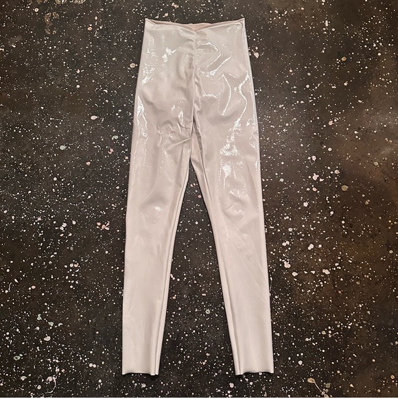 Commando Patent Leather Leggings White Shiny - Picture 7 of 9